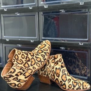 Leopard Print Ankle Boots